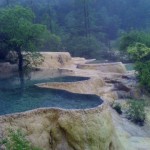 July 3, 2011: The Juizhaigou National Park, is a UNESCO World Heritage Site.]