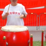 Taken on June 23, 2010 in Ottawa: Neng Liu playing drums to welcome Chinese president Hu Jintao visiting Canada
